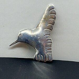 Sterling silver David San Miguel de Allende Humming bird pin brooch